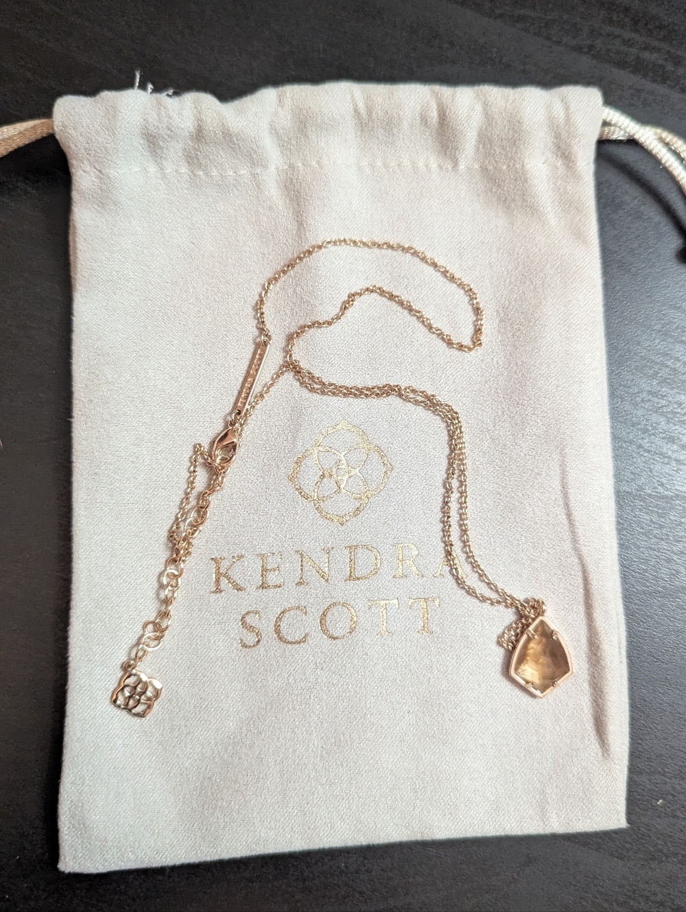EUC Kendra Scott Cory Pendant Necklace with the dust Bag. 18-20"